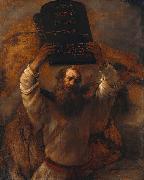 REMBRANDT Harmenszoon van Rijn Moses with the Ten Commandments oil painting on canvas